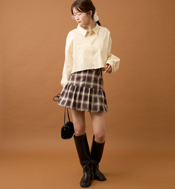  「ストライプショートシャツ」|シャツ・ブラウス|