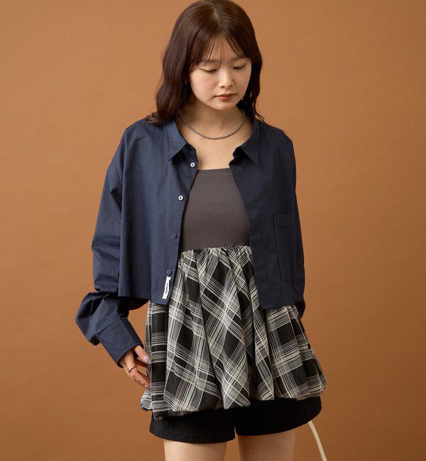  「ストライプショートシャツ」|シャツ・ブラウス|