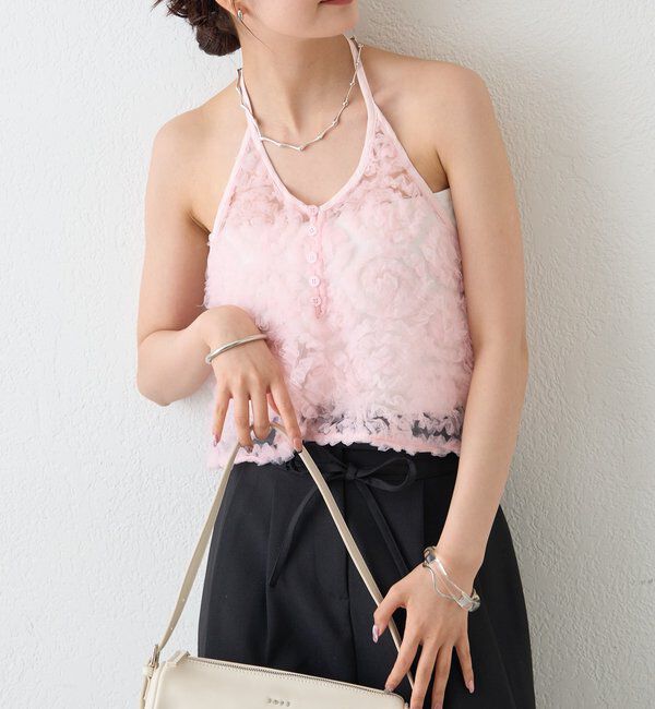  「チュールフラワービスチェ」|シャツ・ブラウス|