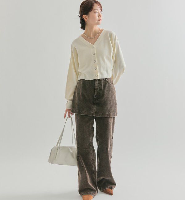  「レイヤードコーデュロイパンツ」|チノ|