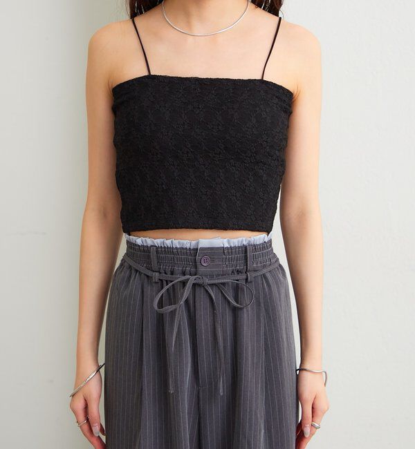  「パット付きレースキャミソール」|キャミソール|