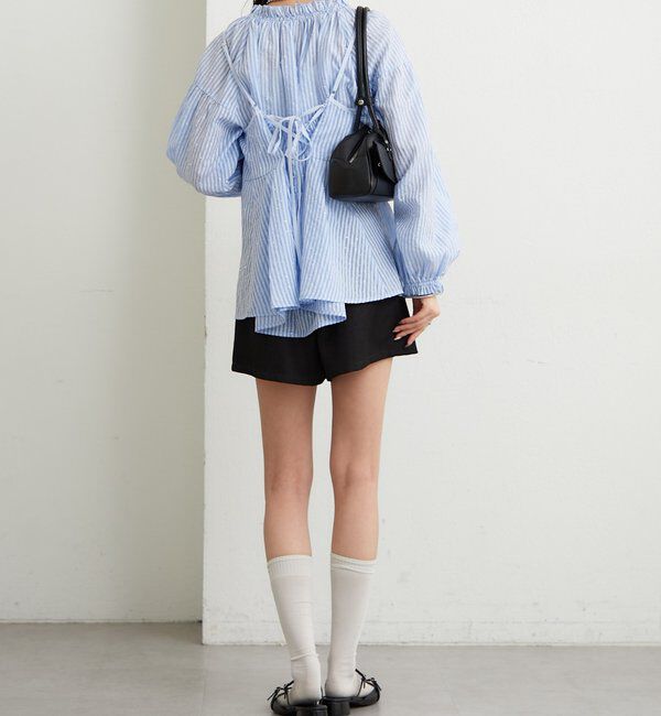  「ラメストライプビスチェSETブラウス」|シャツ・ブラウス|