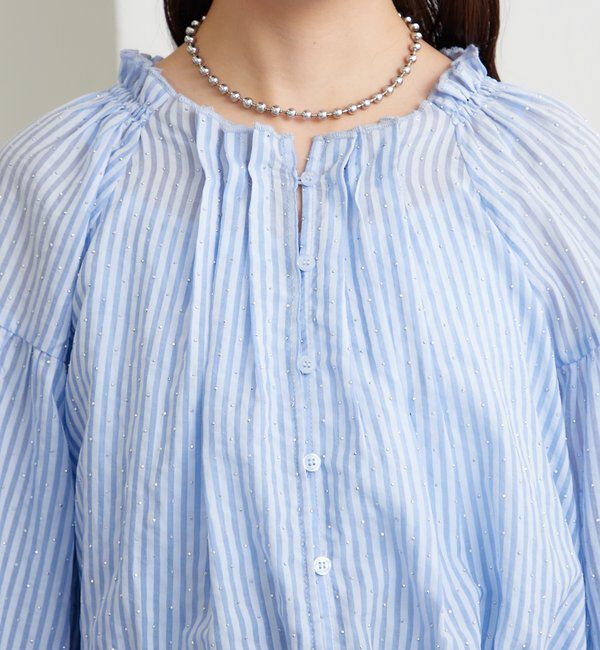  「ラメストライプビスチェSETブラウス」|シャツ・ブラウス|