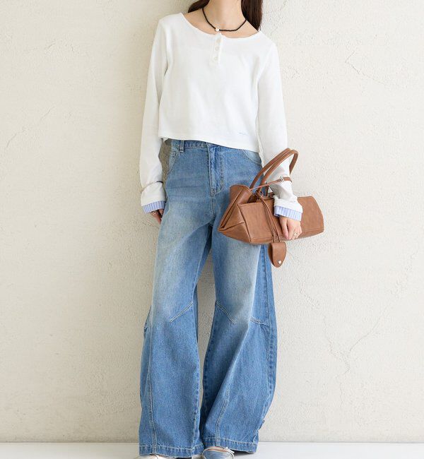  「ヘンリーネックチビロンT」|Tシャツ・カットソー|