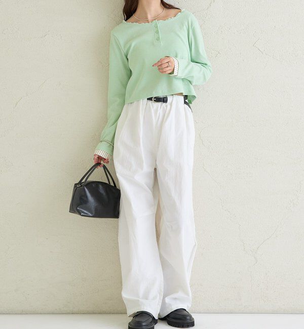  「ヘンリーネックチビロンT」|Tシャツ・カットソー|