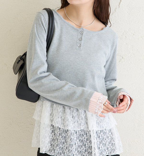  「ヘンリーネックチビロンT」|Tシャツ・カットソー|