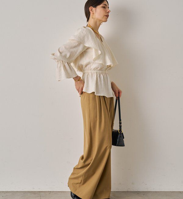  「フリルペプラムブラウス」|シャツ・ブラウス|