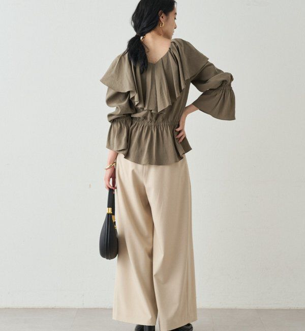  「フリルペプラムブラウス」|シャツ・ブラウス|