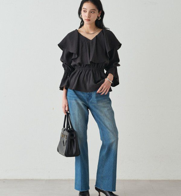  「フリルペプラムブラウス」|シャツ・ブラウス|
