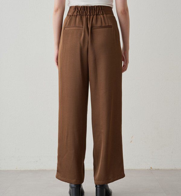  「ワイドベルトサテンパンツ 2nd」|チノ|