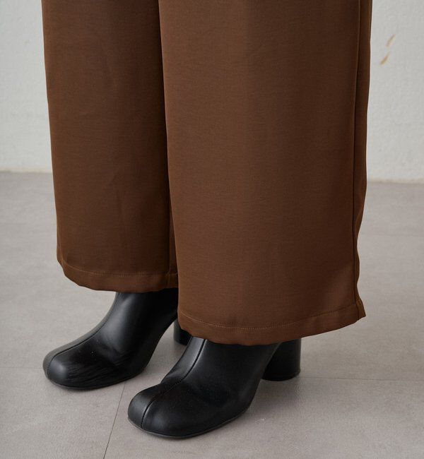  「ワイドベルトサテンパンツ 2nd」|チノ|