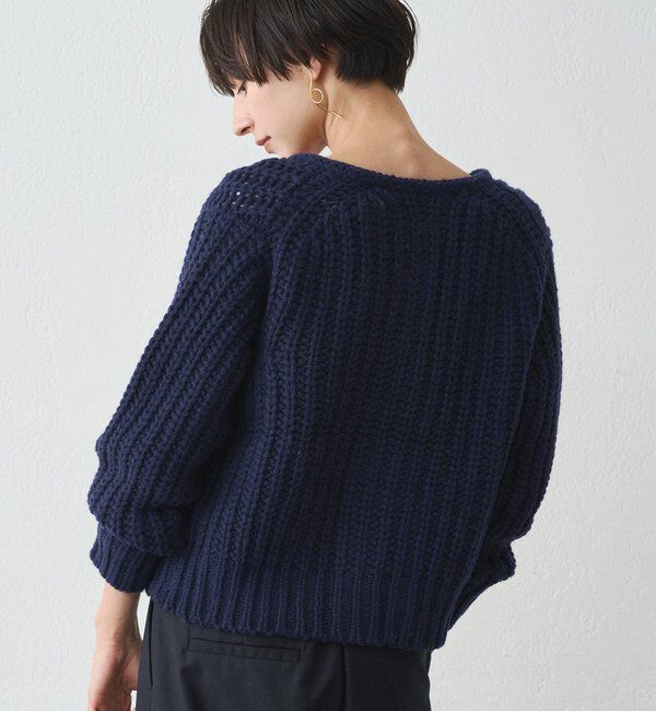  「ゴールドボタンニットカーデ」|ニット・セーター|