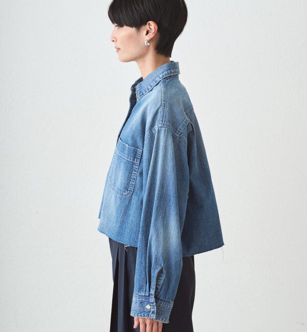  「【JAPAN MADE】デニムショートシャツ」|シャツ・ブラウス|