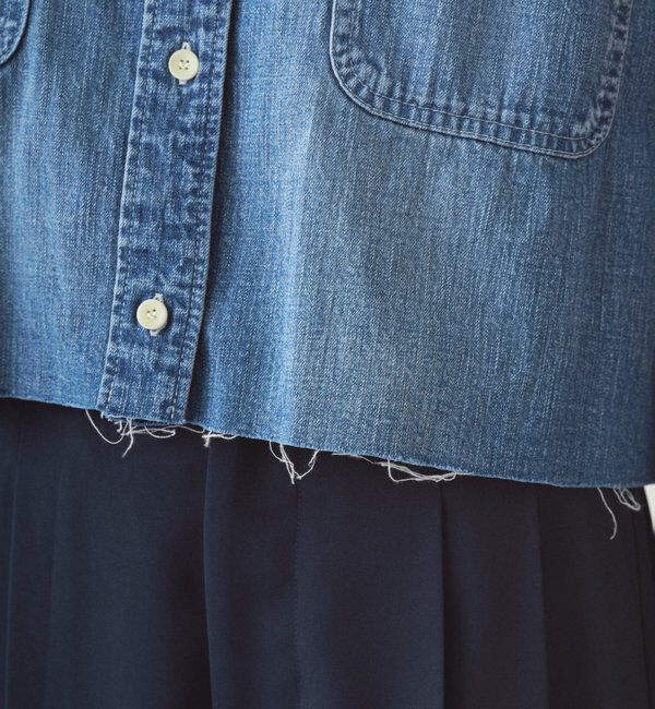  「【JAPAN MADE】デニムショートシャツ」|シャツ・ブラウス|