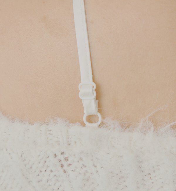  「レースドッキングシャギーニット」|ニット・セーター|