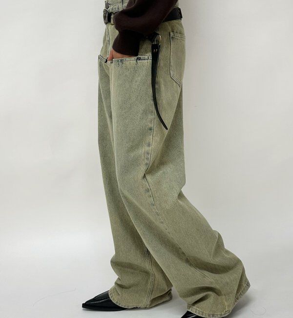  「SLASH POCKET BLAST WIDE DENIM」|デニム|