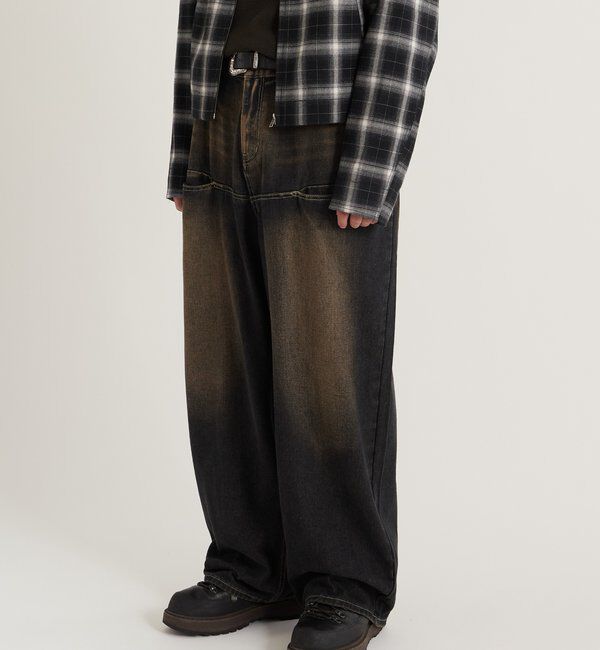  「SLASH POCKET BLAST WIDE DENIM」|デニム|
