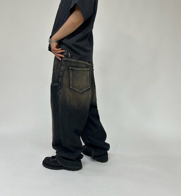  「SLASH POCKET BLAST WIDE DENIM」|デニム|