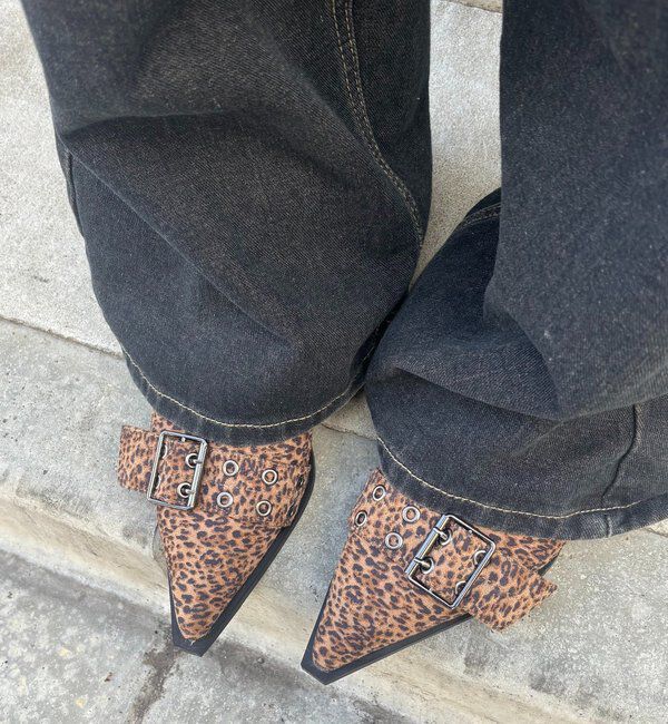  「【HiNT】 BELT STRAP MULE PUMPS」|パンプス|