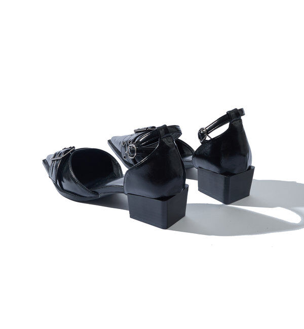  「【HiNT】 BELT STRAP MULE PUMPS」|パンプス|