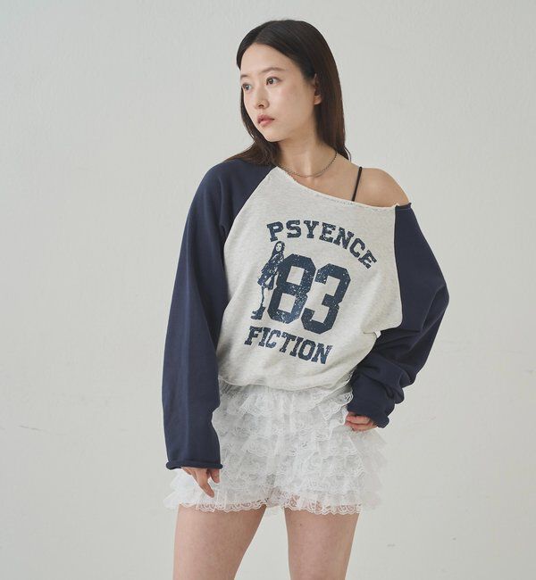  「ELLIOTT NUMBERIHG ONE-SHOULDERSWEATSHIRT」|Tシャツ・カットソー|