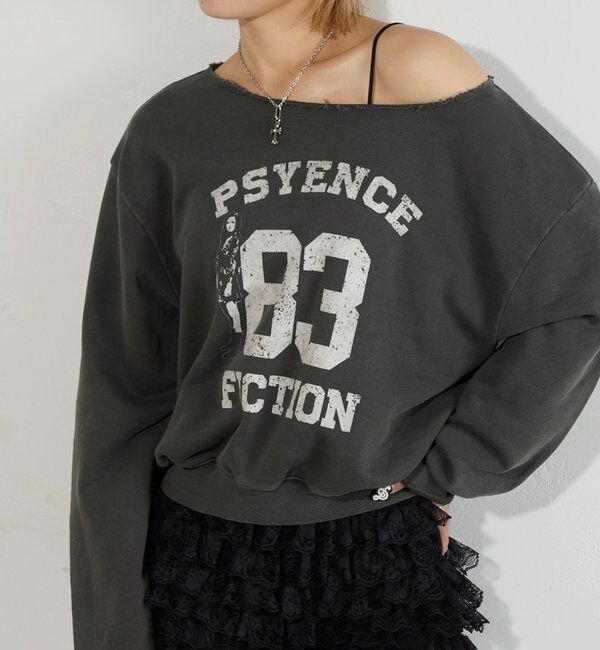  「ELLIOTT NUMBERIHG ONE-SHOULDERSWEATSHIRT」|Tシャツ・カットソー|
