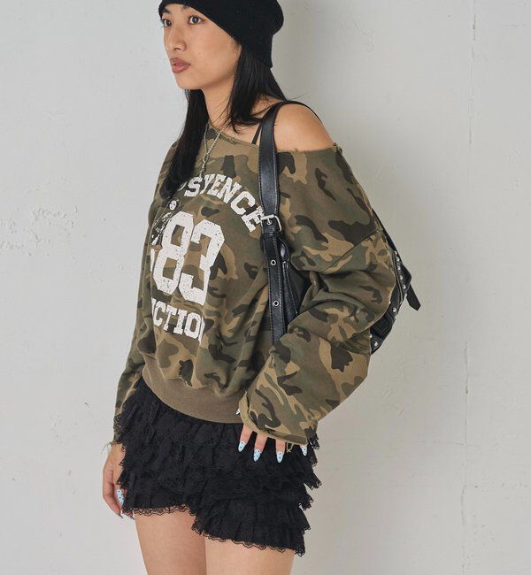  「ELLIOTT NUMBERIHG ONE-SHOULDERSWEATSHIRT」|Tシャツ・カットソー|