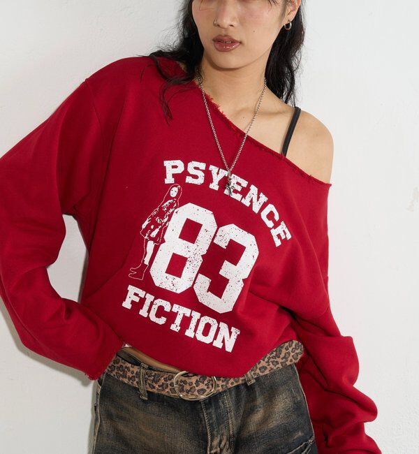  「ELLIOTT NUMBERIHG ONE-SHOULDERSWEATSHIRT」|Tシャツ・カットソー|