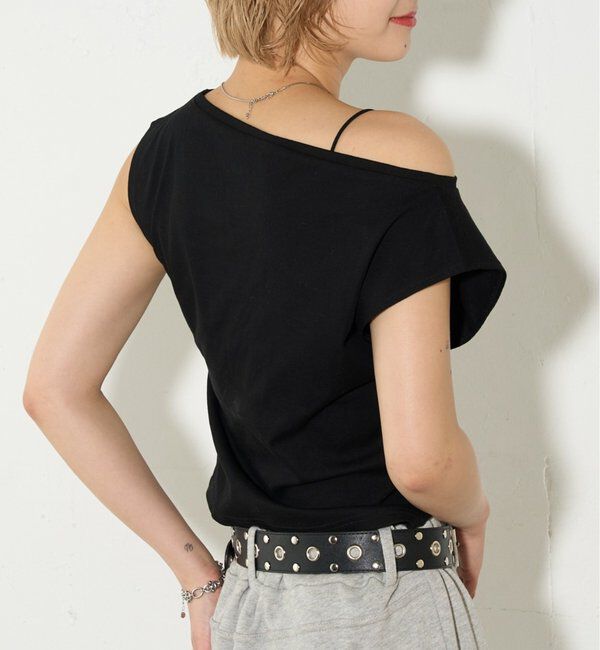  「【5色展開】マルチウェイギャザーオフショルノースリーブ」|キャミソール|