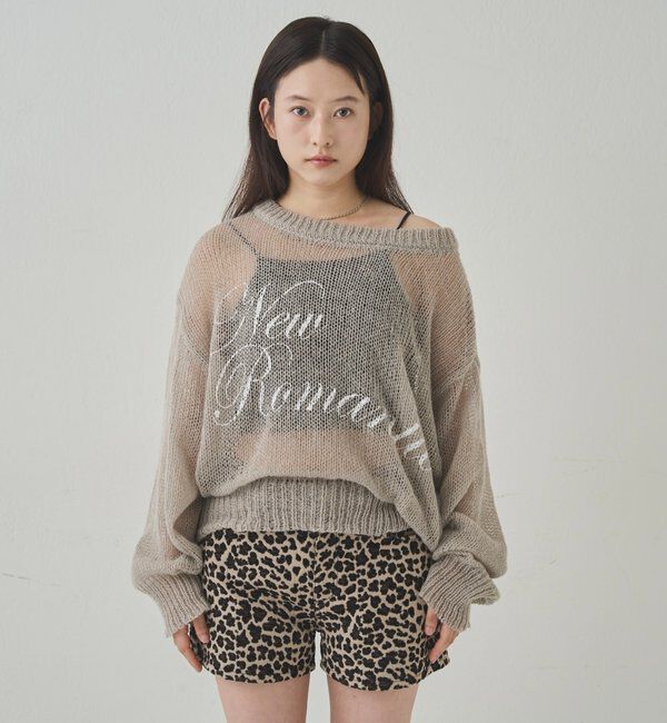  「シアーロゴニット」|ニット・セーター|