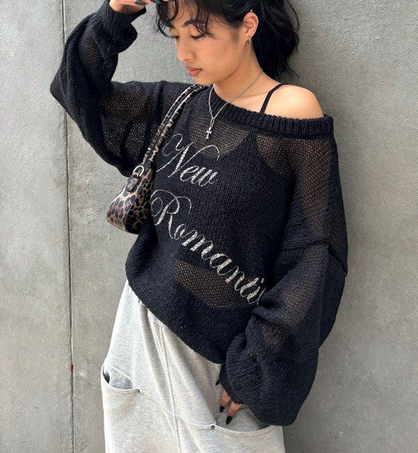  「シアーロゴニット」|ニット・セーター|