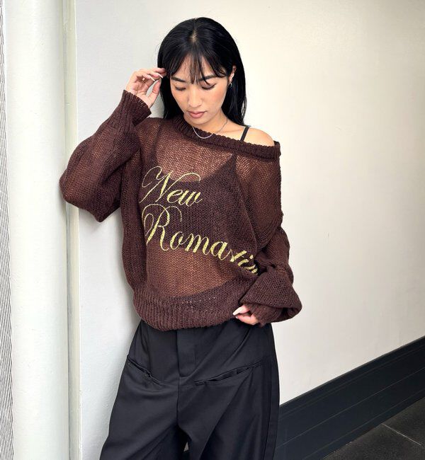  「シアーロゴニット」|ニット・セーター|