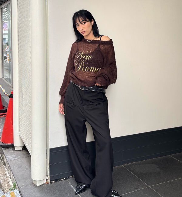  「シアーロゴニット」|ニット・セーター|