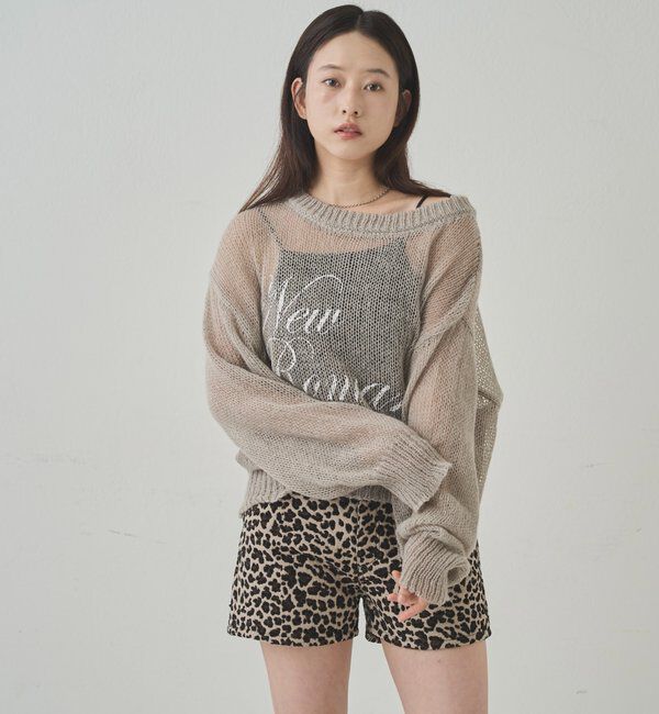  「シアーロゴニット」|ニット・セーター|