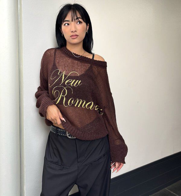  「シアーロゴニット」|ニット・セーター|