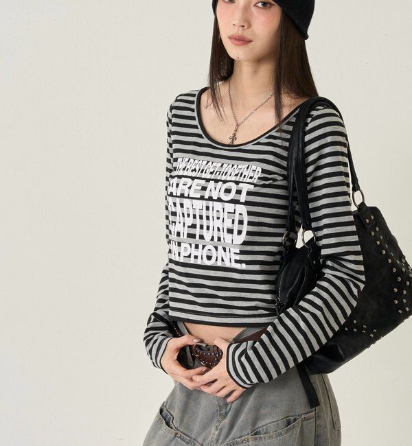  「【WEB限定】MESSAGE TOPS」|Tシャツ・カットソー|