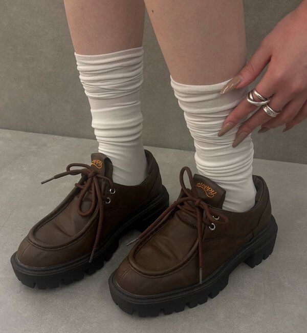  「【SLOPPY】COLOR-BLOCKED PLATFORM LOAFERS」|その他|