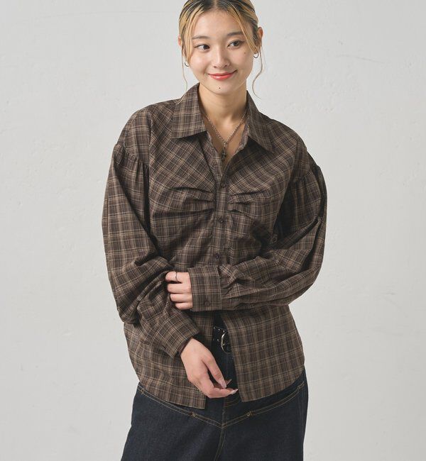  「パフスリーブダーツシャツ」|シャツ・ブラウス|