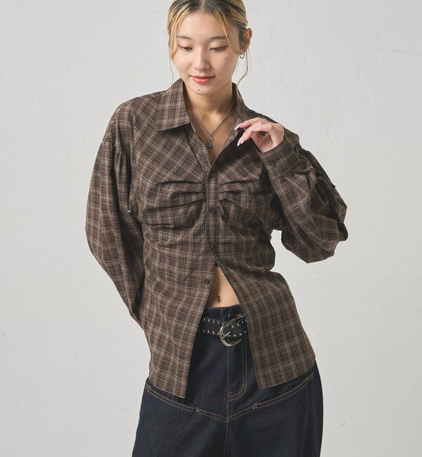  「パフスリーブダーツシャツ」|シャツ・ブラウス|