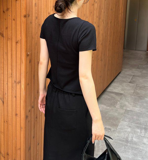  「フリルボタンチビ袖カーディガン」|カーディガン|