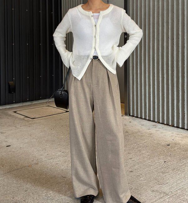  「テンセルウールホックカーディガン」|カーディガン|