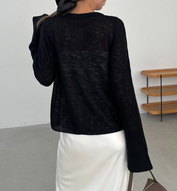  「テンセルウールホックカーディガン」|カーディガン|