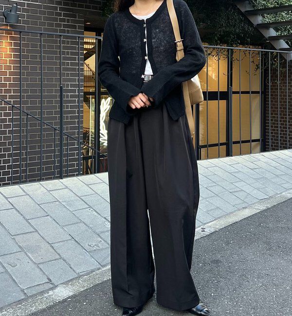  「テンセルウールホックカーディガン」|カーディガン|