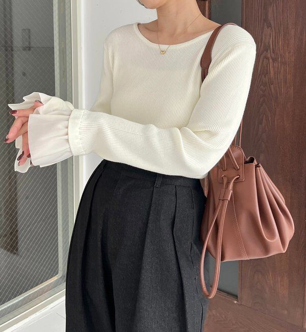  「フレアカフスニット」|ニット・セーター|