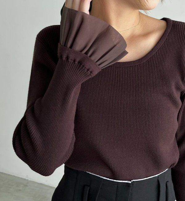  「フレアカフスニット」|ニット・セーター|