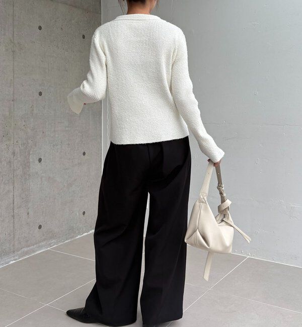  「ビアードカラーニット」|カーディガン|