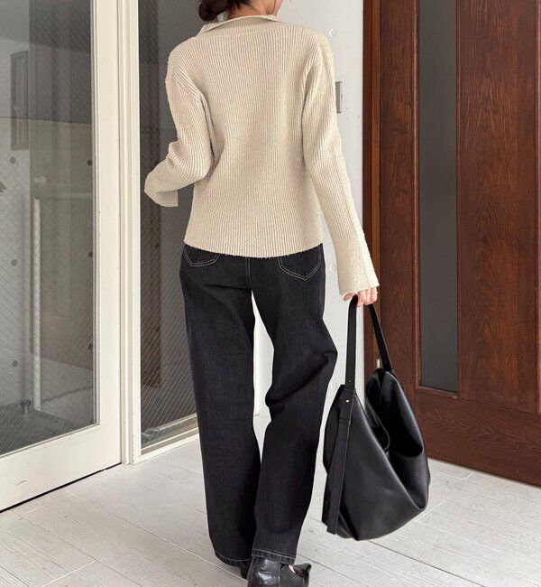  「ビアードカラーニット」|カーディガン|