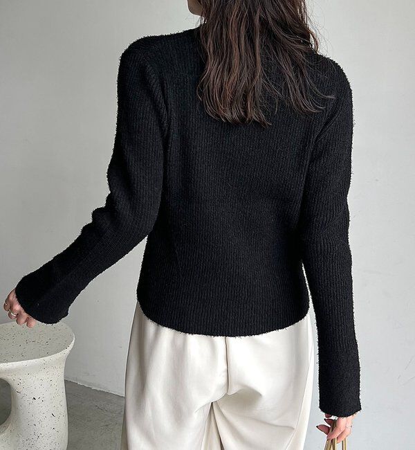  「ビアードカラーニット」|カーディガン|