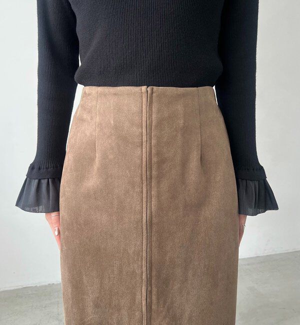  「スエードジップスカート」|スカート|