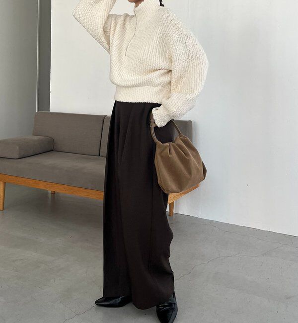  「ハーフジップニット」|ニット・セーター|